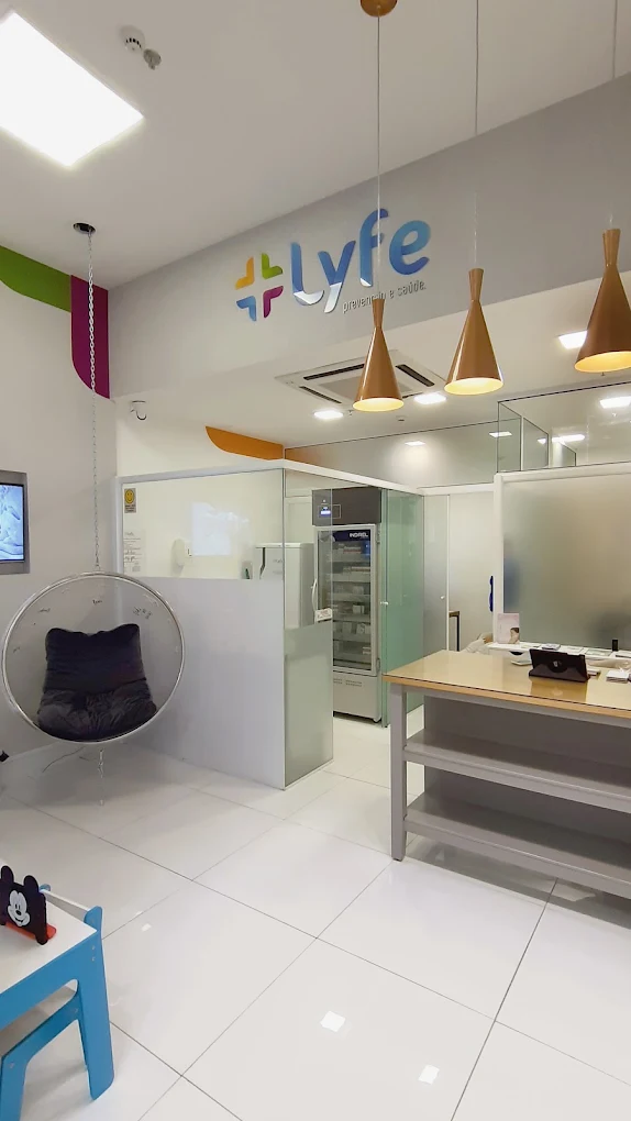 Recepção da clínica +Lyfe no BarraShopping
